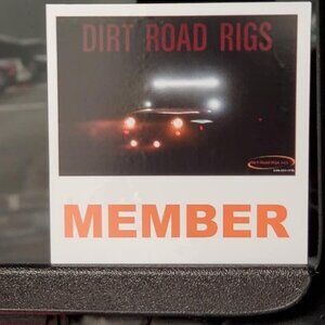 Dirt Road Rigs Member Decal